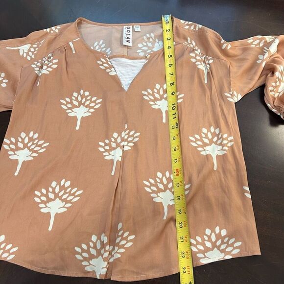 Dolan Left Coast Anthropologie Alvia Peasant Top V Neck Women’s Size S - Picture 11 of 13